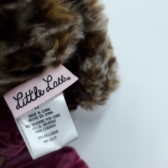 Little Lass Velvet Coat with Faux Fur Trim Size 4T - Picture 7 of 8